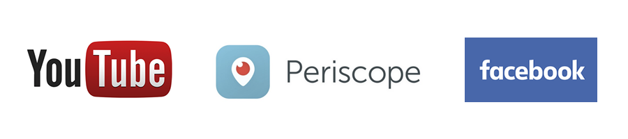 360 streaming periscope youtube facebook