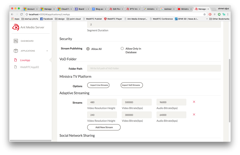 IPTV import live/vod streams