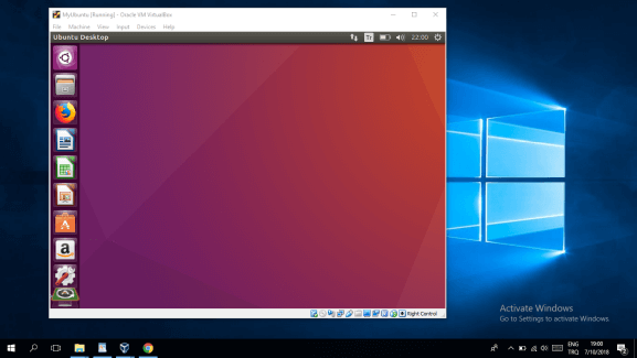 Running Ubuntu Virtual Machine on Windows