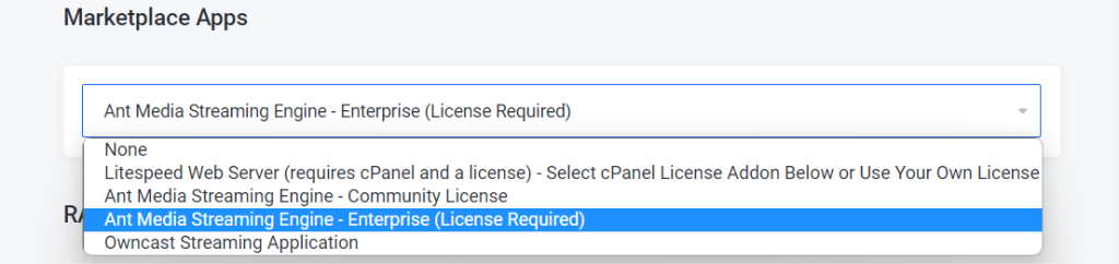 ant media server on maple hosting