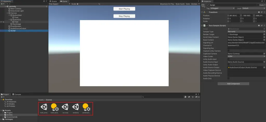 Run the Sample Unity WebRTC SDK App