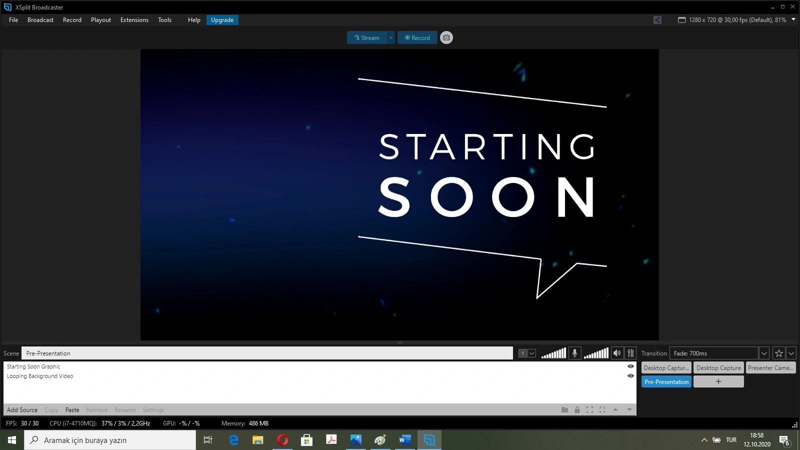 XSplit Interface