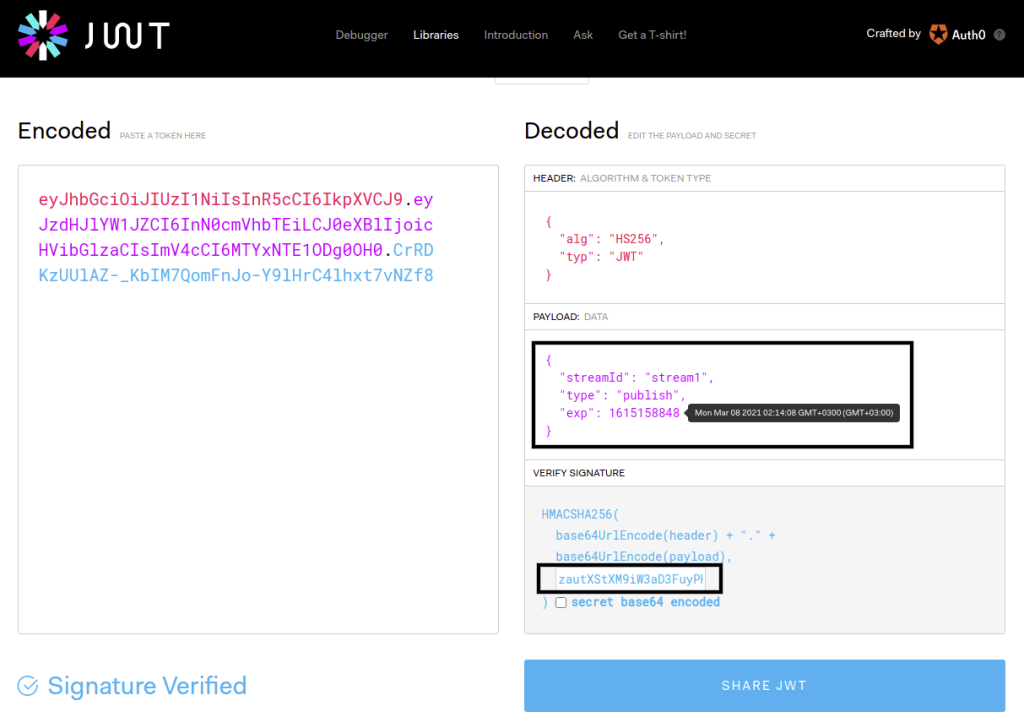 generate-jwt-stream-token-with-expiration