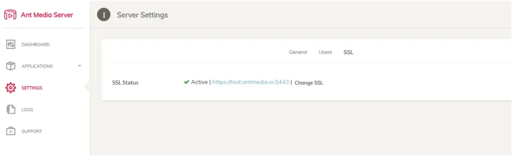 Enabling SSL from the Web Panel