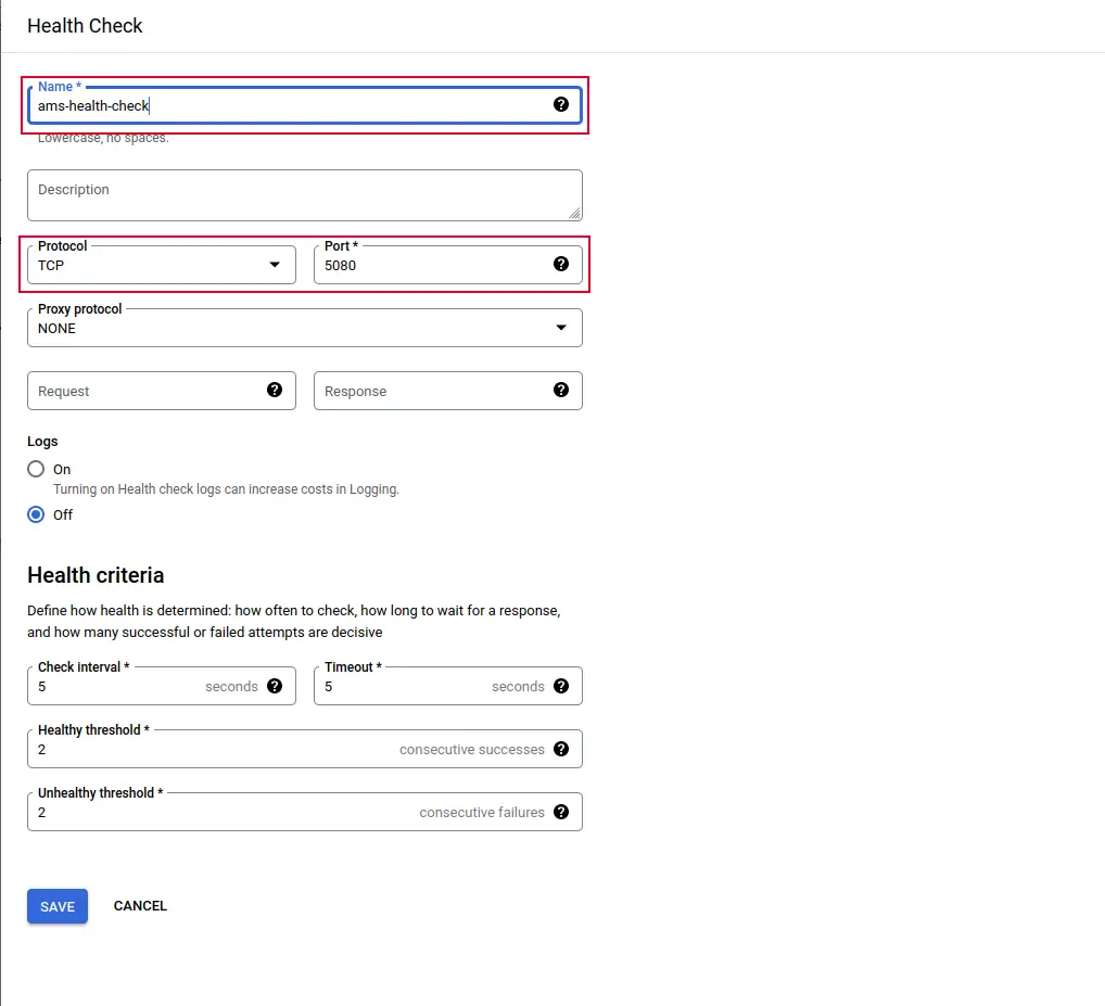 gcp health check