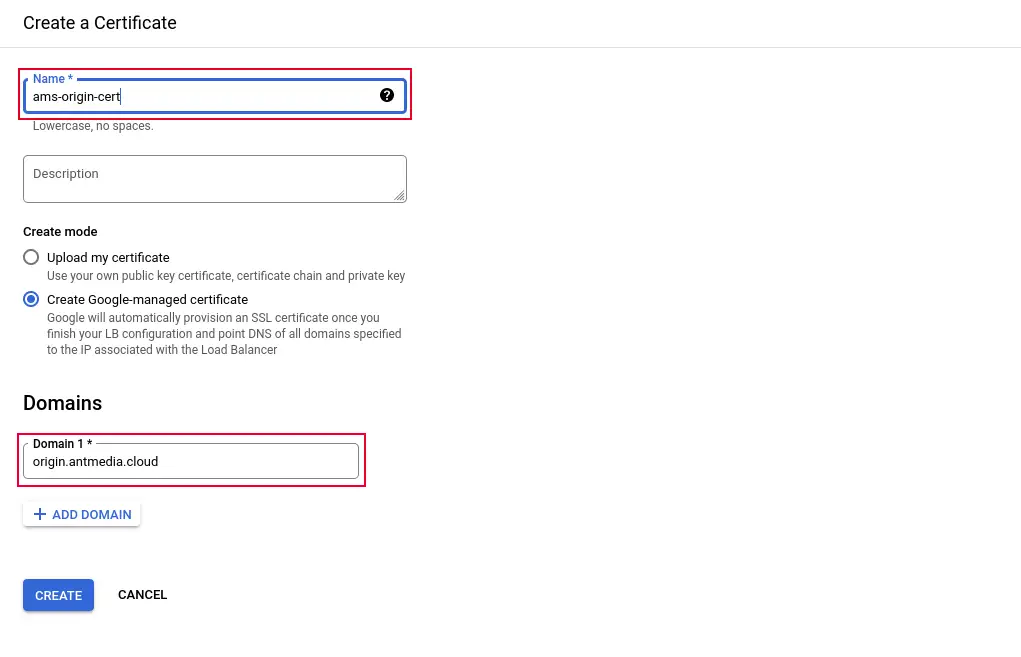 gcp origin cert