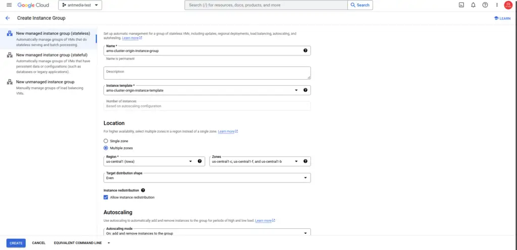 instance group