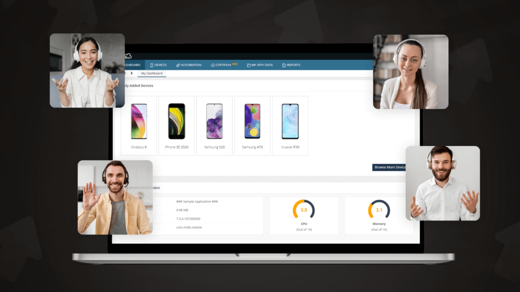 collaboration mobile app testing with live streaming by Ant Media Server