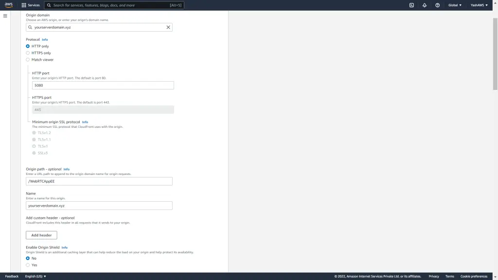 cloudfront distribution