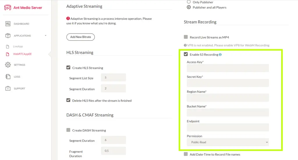 s3 credentials