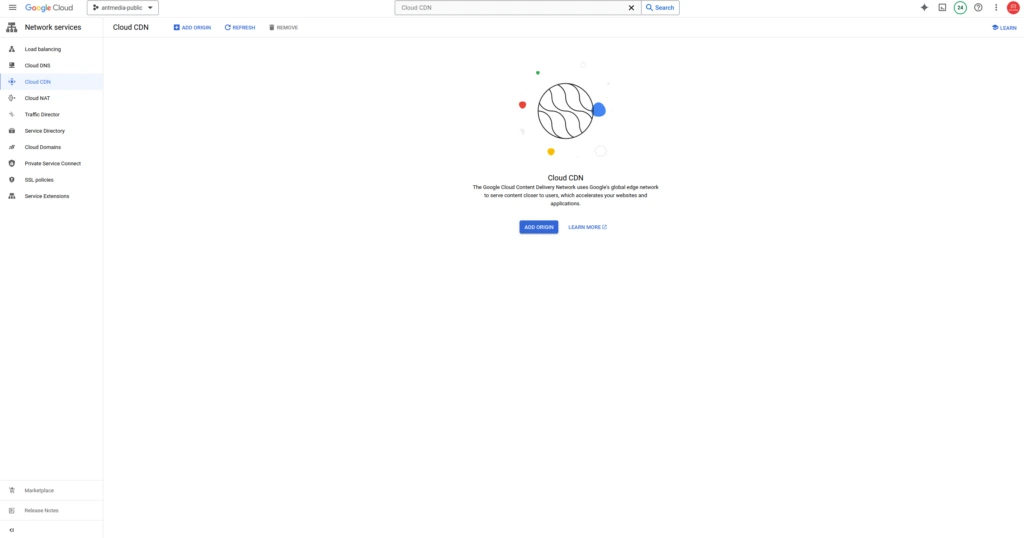 ams gcp cdn add