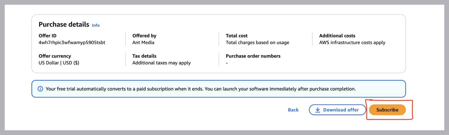 add the purchase detail