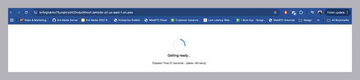 getting ready screen