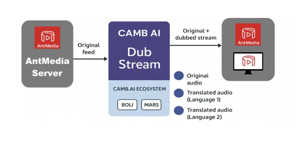 Architectural Overview Real Time Multilingual-Streaming camb.ai