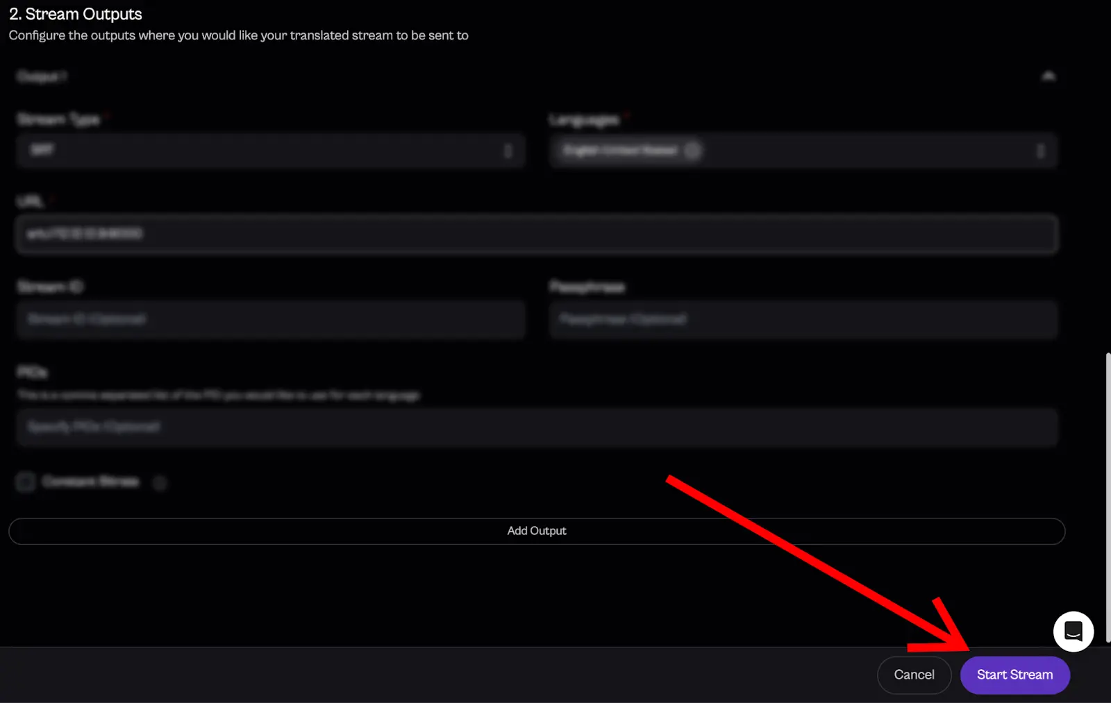 configuring the Input Output parameters