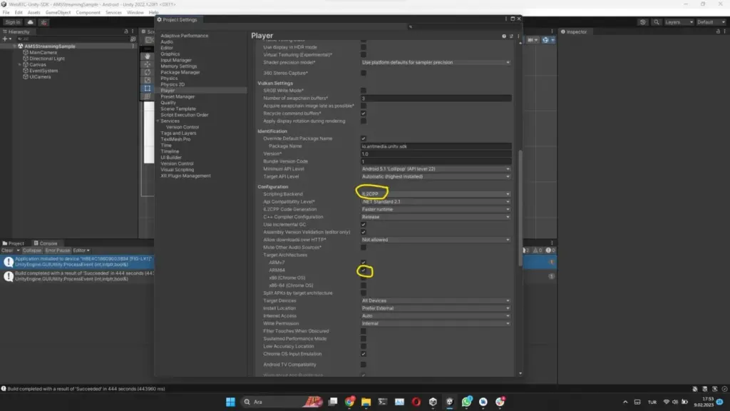 WebRTC SDK Android Build – Other Settings