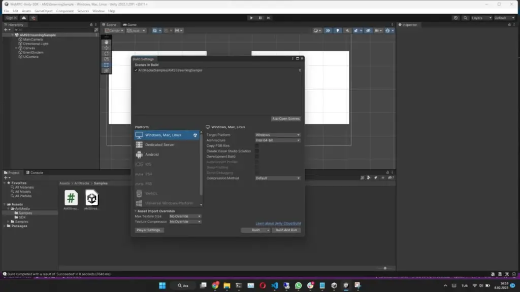 WebRTC SDK – Windows Build Settings