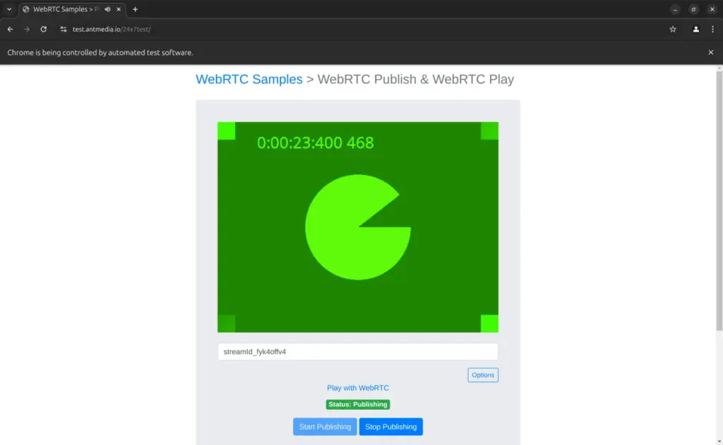 WebRTC tests
