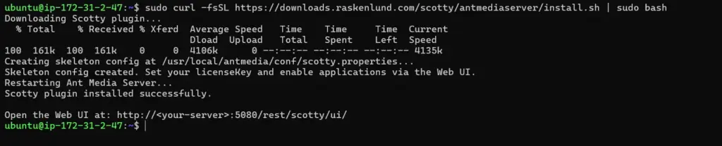 Scotty Installation
