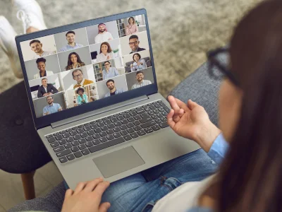 Webinar host engaging