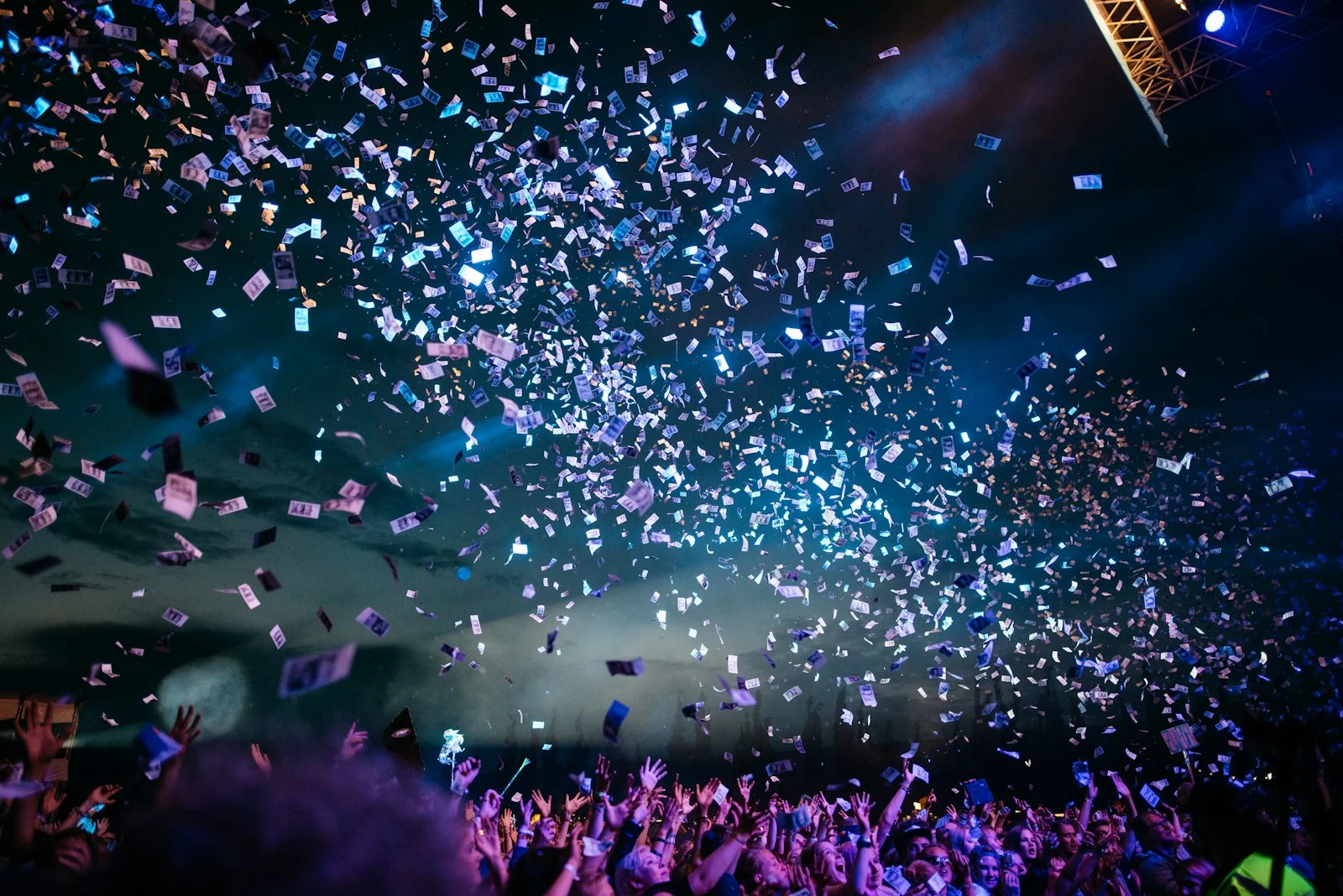 Audience at a live streamed hybrid conference event